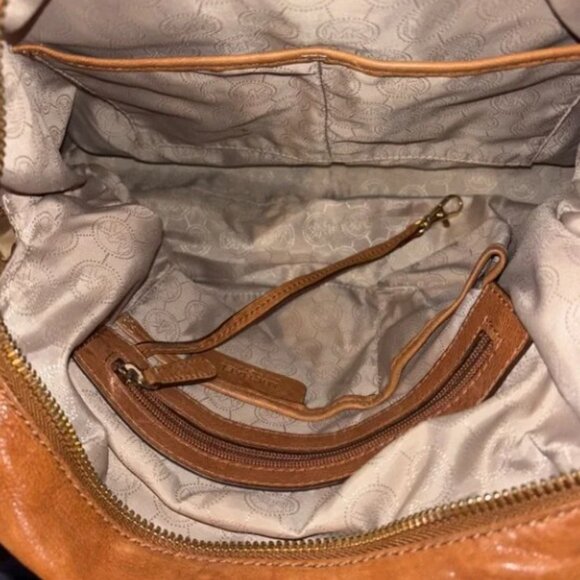 EUC Michael Kors Studded Brown Leather Hobo Bag - Picture 11 of 11